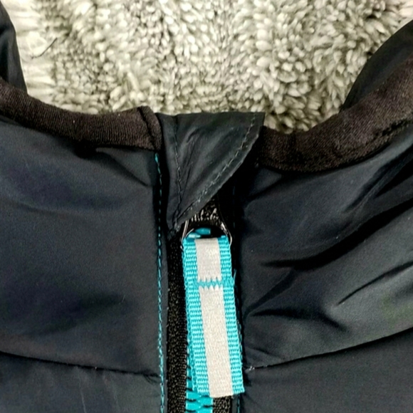 Wonder Nation Clear Ocean Ombre Zip Front Hooded Bubble Coat Toddler Boy 2T EUC - Picture 8 of 14